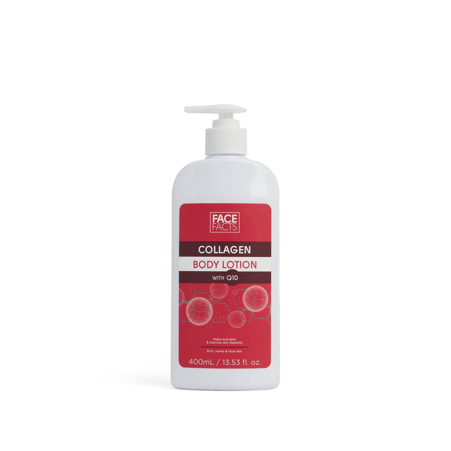 Face Facts Collagen & Q10 Body Lotion | Firm + Revive Tone Skin - 400ml X 2