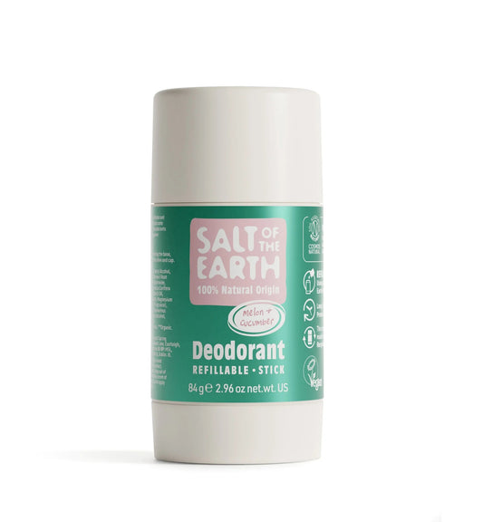 Salt of the Earth Melon & Cucumber Natural Deodorant Refillable Stick - 84g