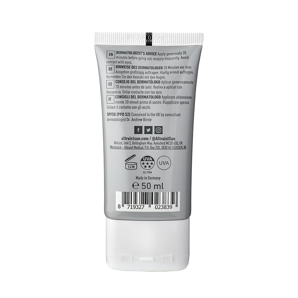 Altruist Face Fluid SPF50 Anti-oxident Sunscreen Ultra UVA - 50ml