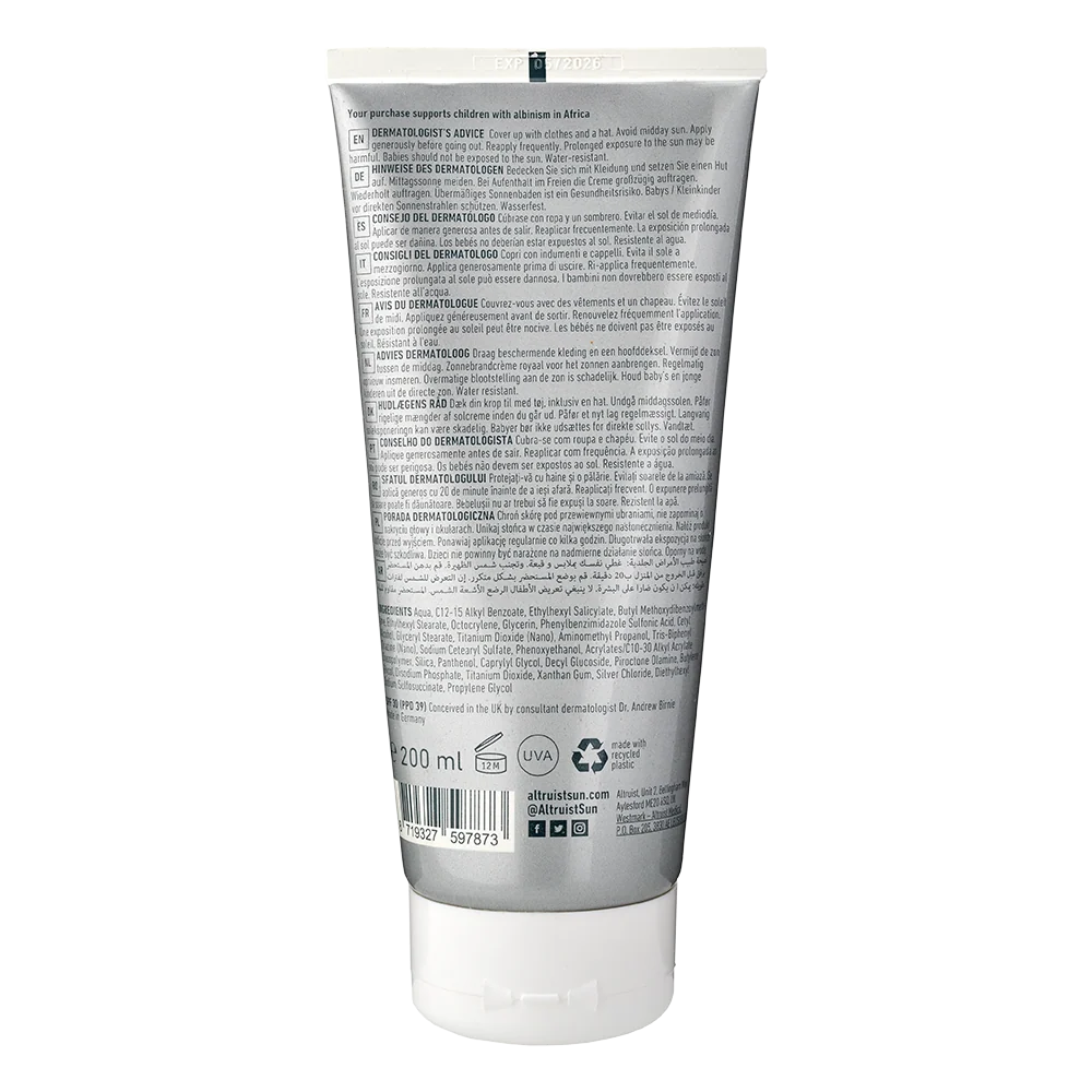 Altruist Sunscreen SPF30 UVA & UVB Fragrance Free - 200ml X 2