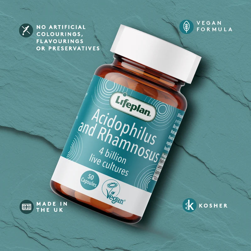 Lifeplan Acidophilus & Rhamnosus Vegan - 50 Capsules