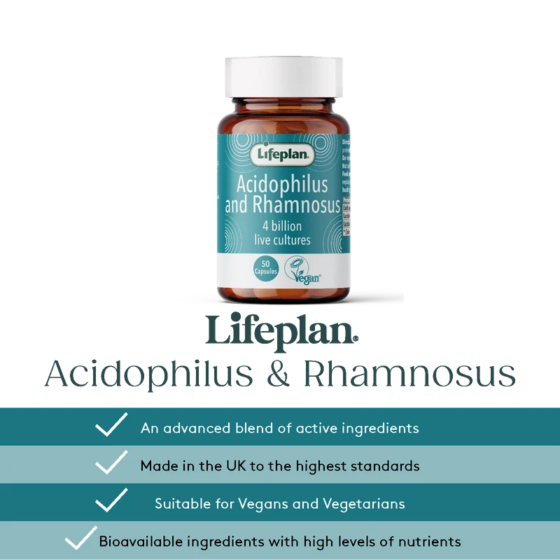 Lifeplan Acidophilus & Rhamnosus Vegan - 50 Capsules