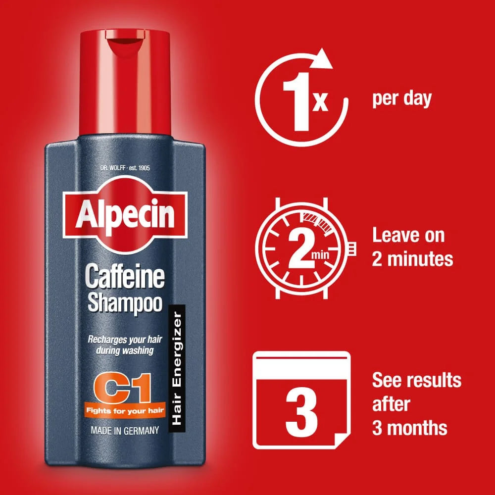 Alpecin Caffeine Shampoo C1 With Hair Energizer Root Activator Men - 250ml