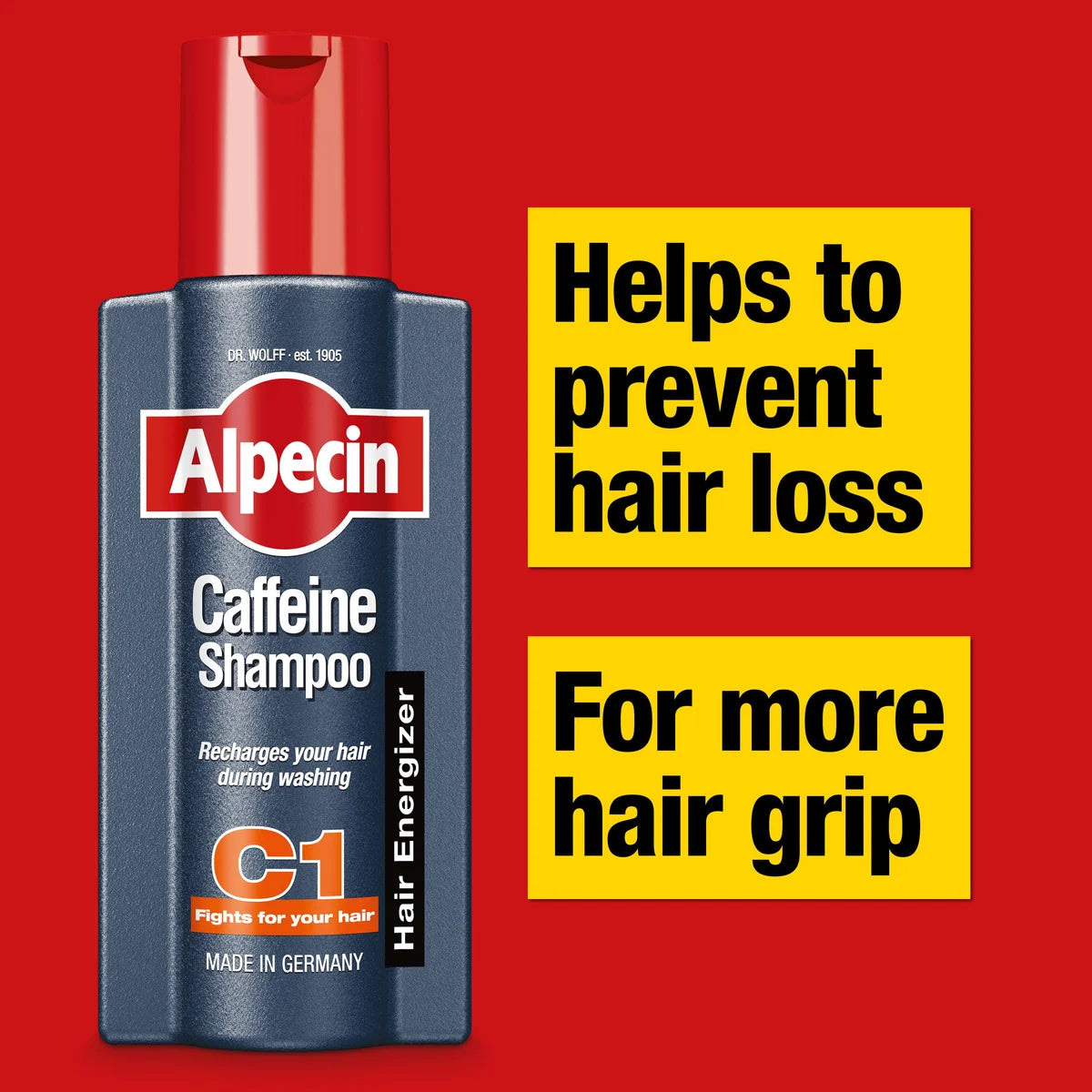 Alpecin Caffeine Shampoo C1 With Hair Energizer Root Activator Men - 250ml