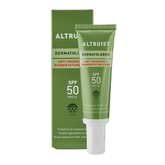 Altruist Anti Redness & Pigmentation Light SPF50 Tinted Facial Moisturiser 30ml