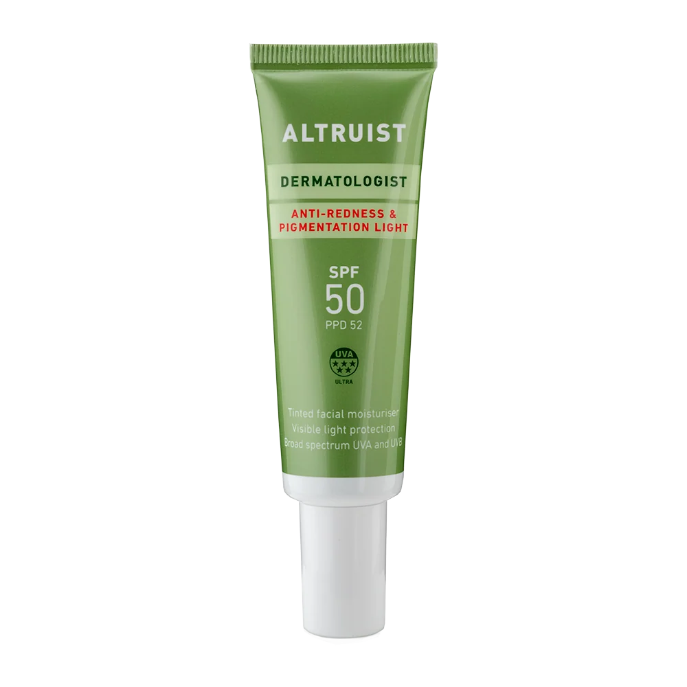 Altruist Anti Redness & Pigmentation Light SPF50 Tinted Facial Moisturiser 30ml