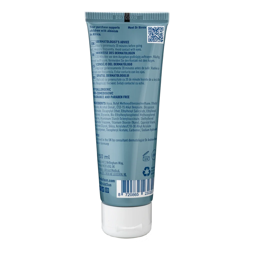 Altruist Oily Skin Cream SPF50 Sunscreen Acne Prone - 50ml