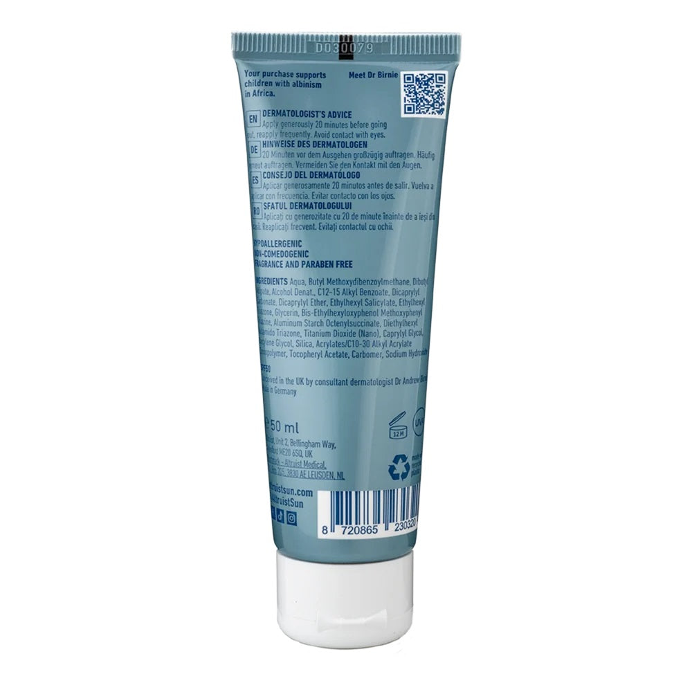 Altruist Oily Skin Cream SPF50 Sunscreen Acne Prone - 50ml