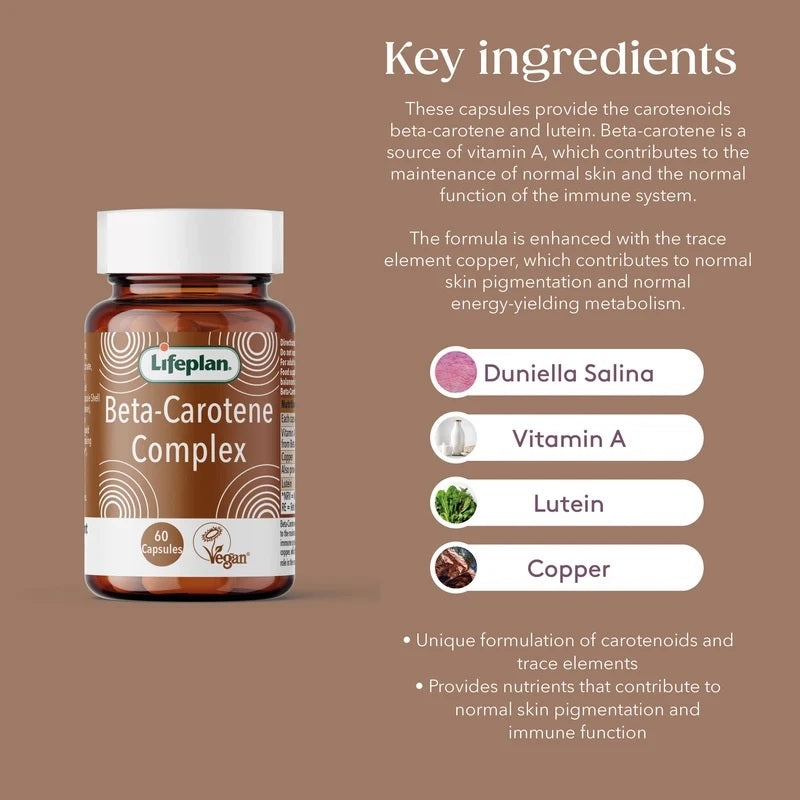 Lifeplan Beta Carotene Complex Vegan - 60 Capsules