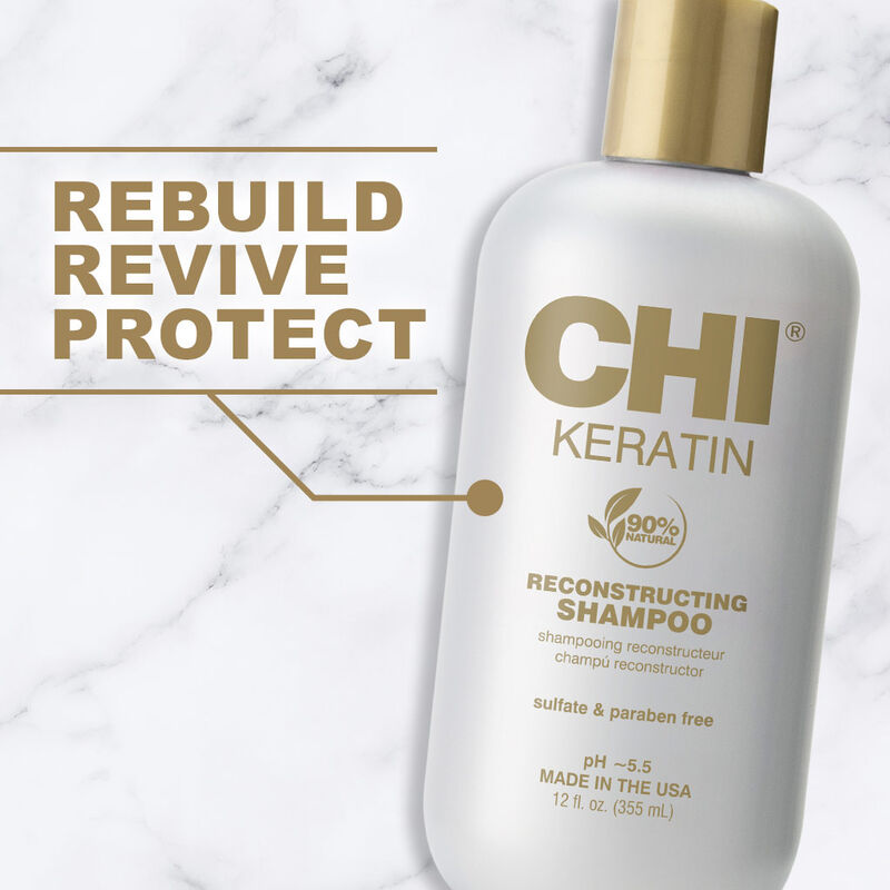 CHI Keratin Reconstructing Shampoo - 12 Ounces - 355ml