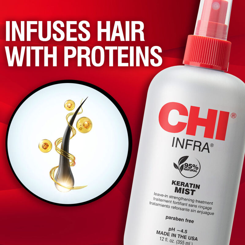 CHI Infra Keratin Mist Strengthening Hair Spray - 12 Ounces ( 355ml )