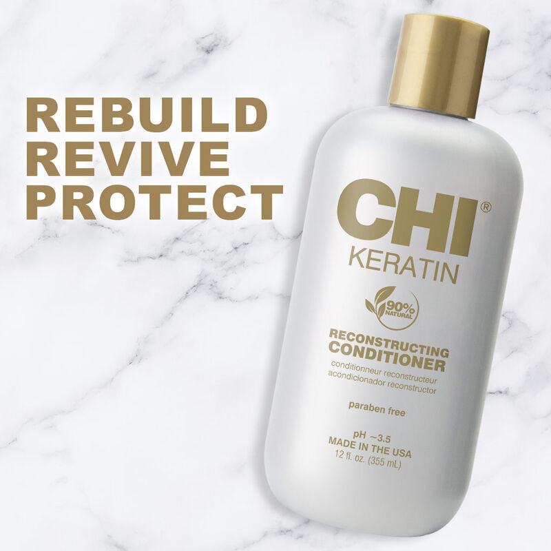 CHI Keratin Reconstructing Hair Conditioner - Farouk System - 12 Ounces - 355ml