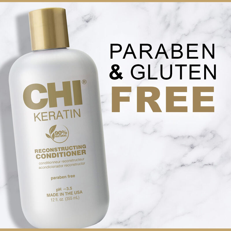 CHI Keratin Reconstructing Hair Conditioner - Farouk System - 12 Ounces - 355ml