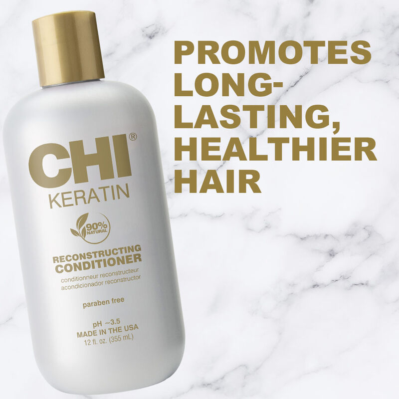 CHI Keratin Reconstructing Hair Conditioner - Farouk System - 12 Ounces - 355ml