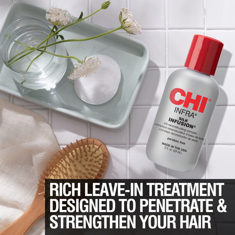 CHI Infra Silk Infusion Leave-in Hair Serum Oil Anti Frizz - 2 Ounces - 59ml
