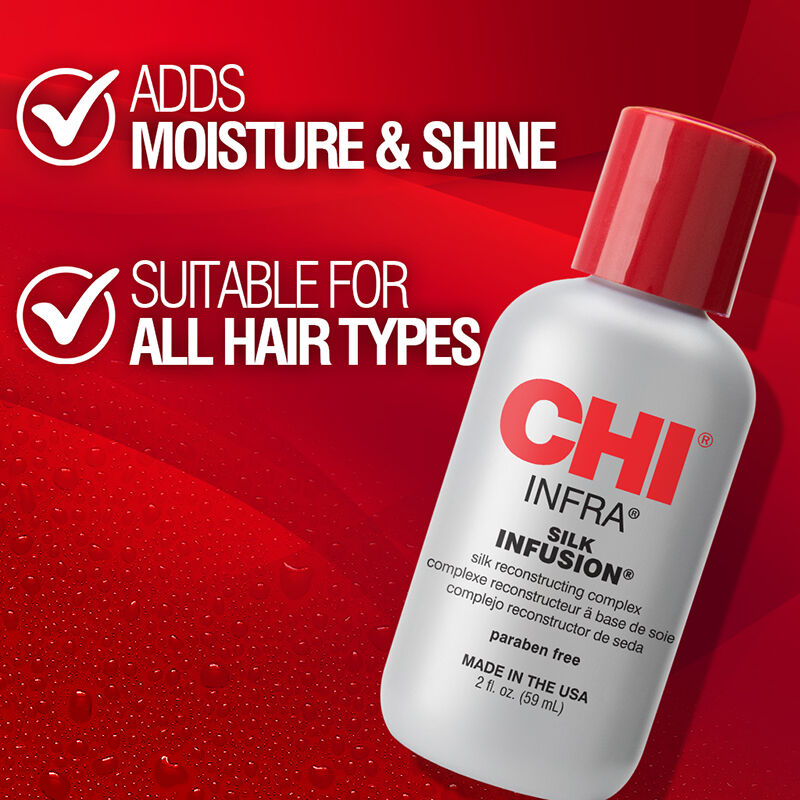 CHI Infra Silk Infusion Leave-in Hair Serum Oil Anti Frizz - 2 Ounces - 59ml