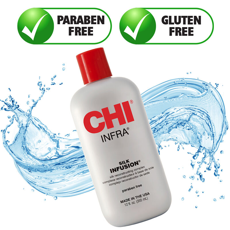 CHI Infra Silk Infusion Leave-in Hair Serum Oil Anti Frizz - 12 Ounces - 355ml