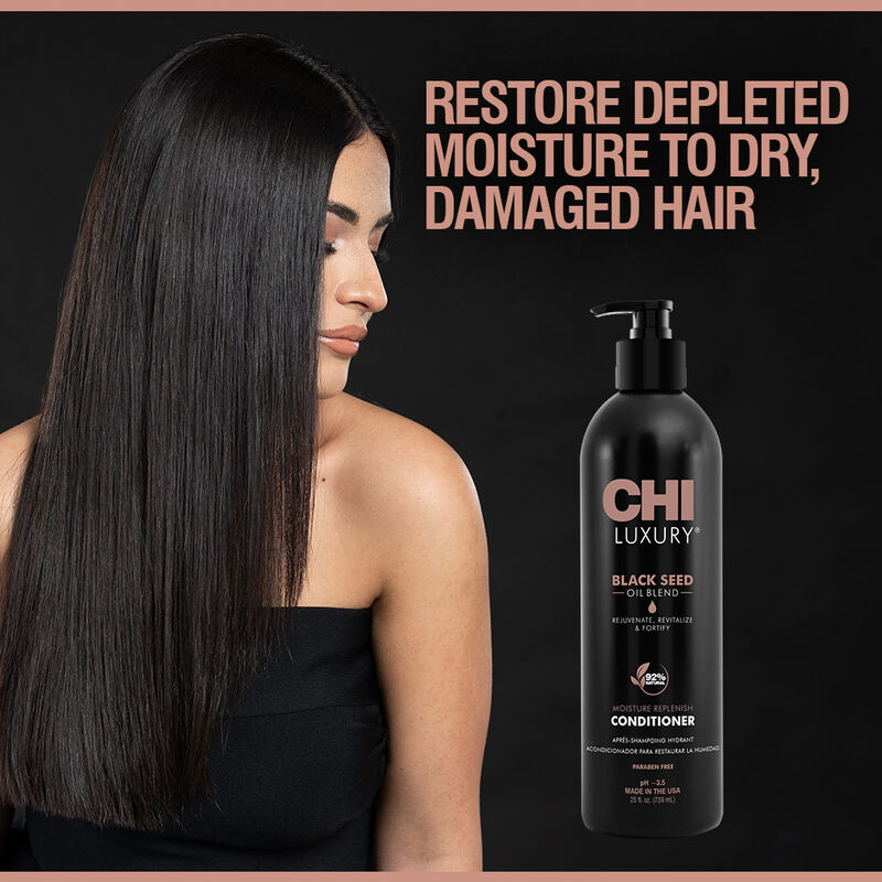 Chi Luxury Black Seed Oil Blend Moisture Replenish Shampoo & Conditioner - 739ml