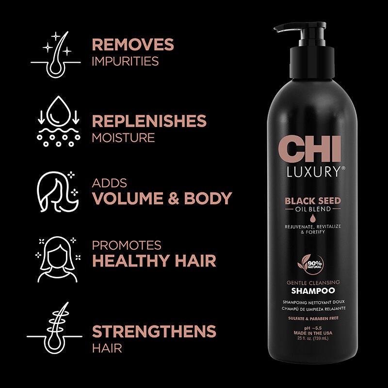 Chi Luxury Black Seed Oil Blend Gentle Cleansing Hair Shampoo - 739ml