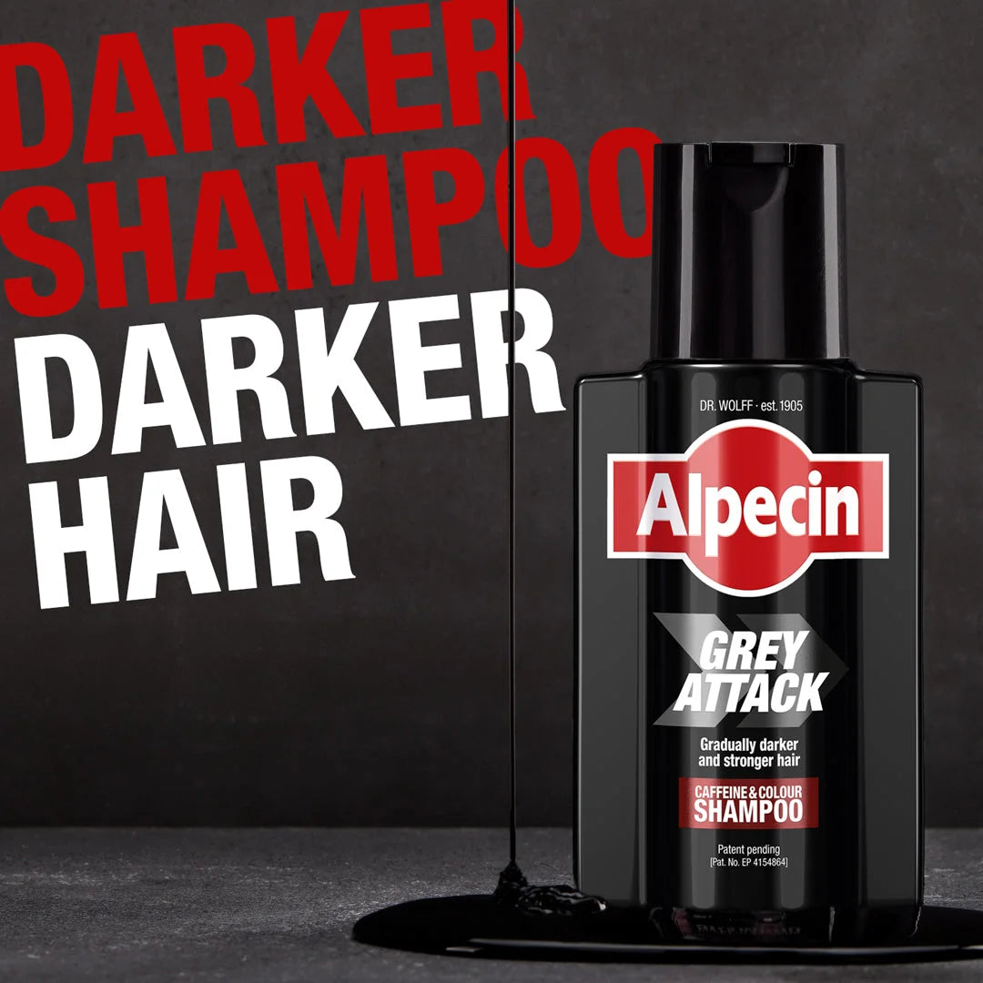Alpecin Grey Attack Caffeine & Colour Hair Shampoo For Men - 200ml