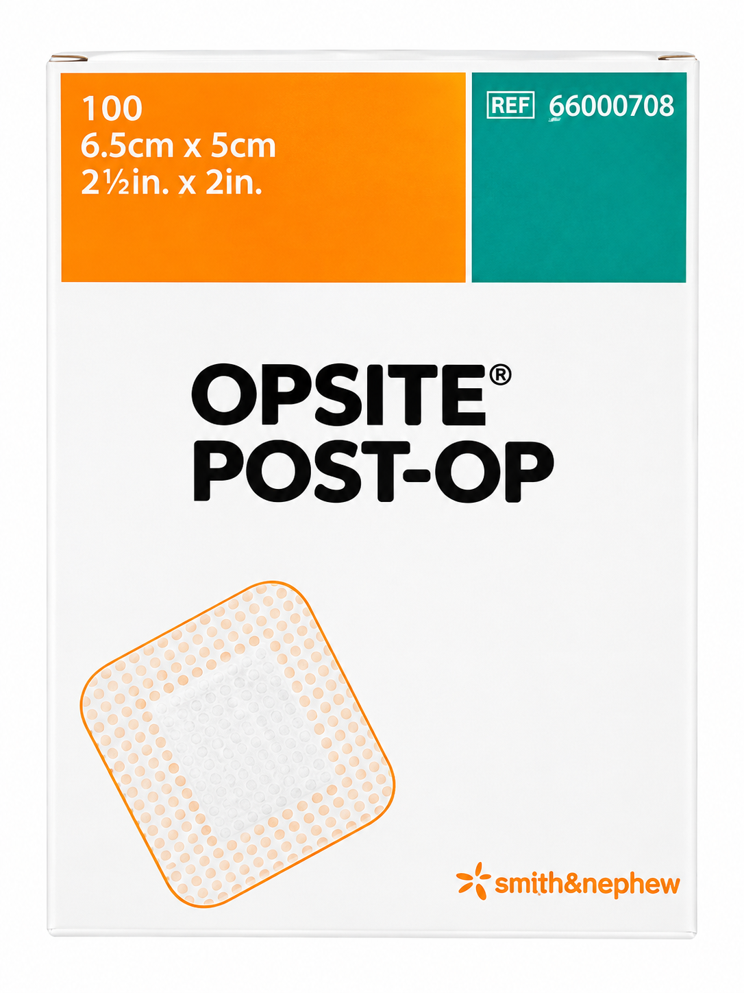 Opsite Post-Op Absorbent Dressing 6.5 cm X 5 cm - 66000708 (Pack of 100)