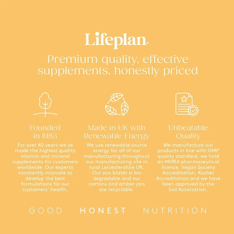 Lifeplan Saffron Calm Aquamin Magnesium Vitamin B12 Lemon Balm Vegan 60 Capsules