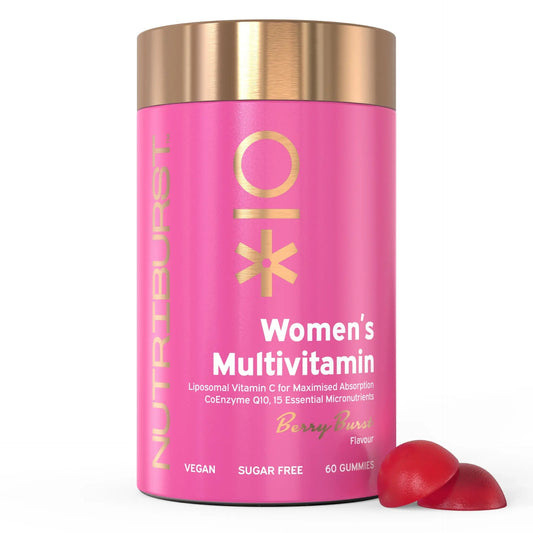 Nutriburst Women’s Multivitamin Vegan Sugar Free Berry Burst Vitamin - 60 Gummies