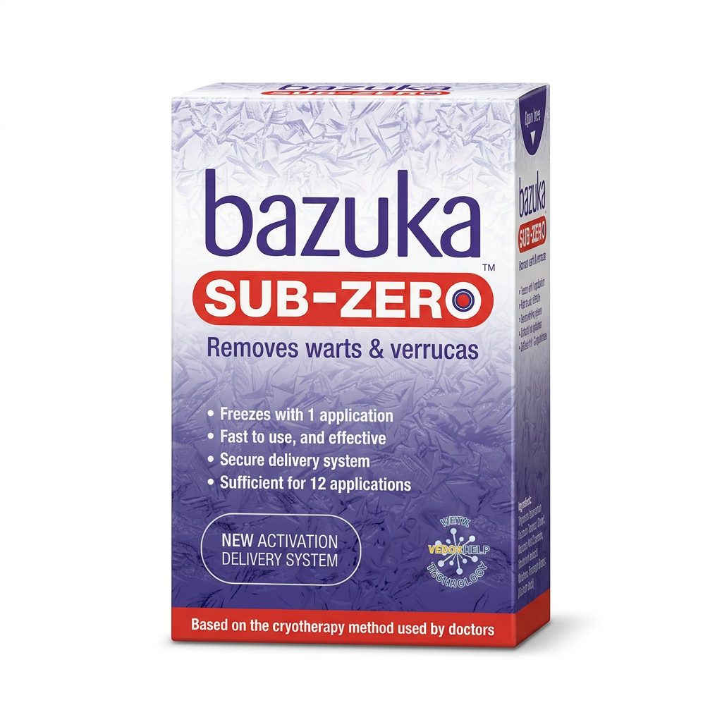 Bazuka Sub-Zero Freeze Treatment Removes Warts & Verrucas - 50ml