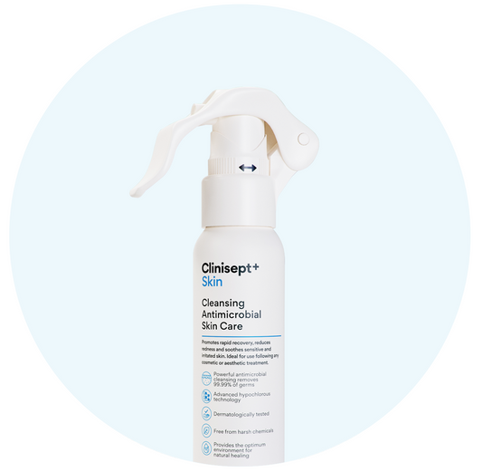 Clinisept+ Skin With Spray Cleansing Antimicrobial Hypochlorous Solution 100ml
