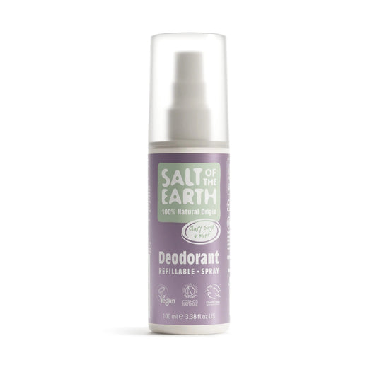 Salt Of The Earth Clary Sage & Mint Natural Deodorant Refillable Spray - 100ML
