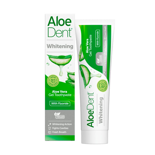 Aloe Dent Aloedent Aloe Vera With Fluoride Whitening Gel Toothpaste 100 ml X 2