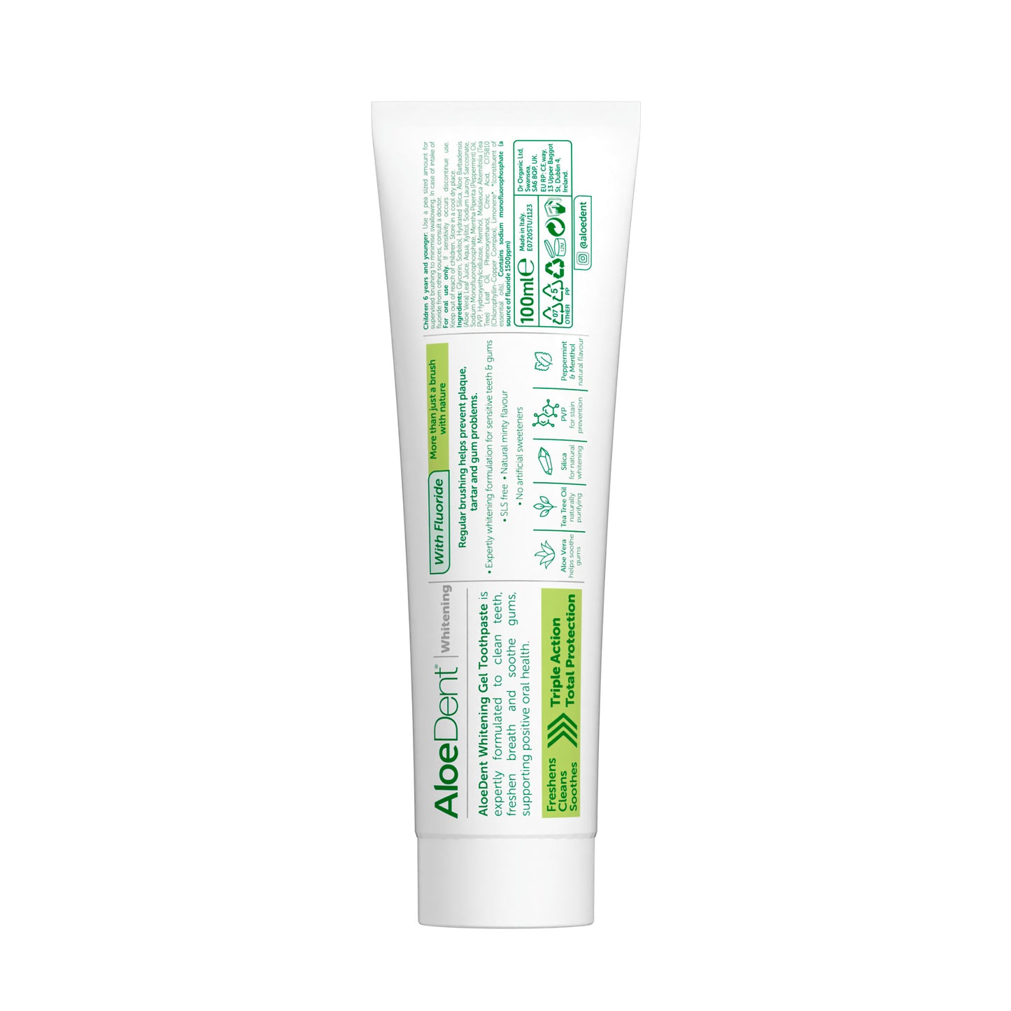 Aloe Dent Aloedent Aloe Vera With Fluoride Whitening Gel Toothpaste - 100 ml