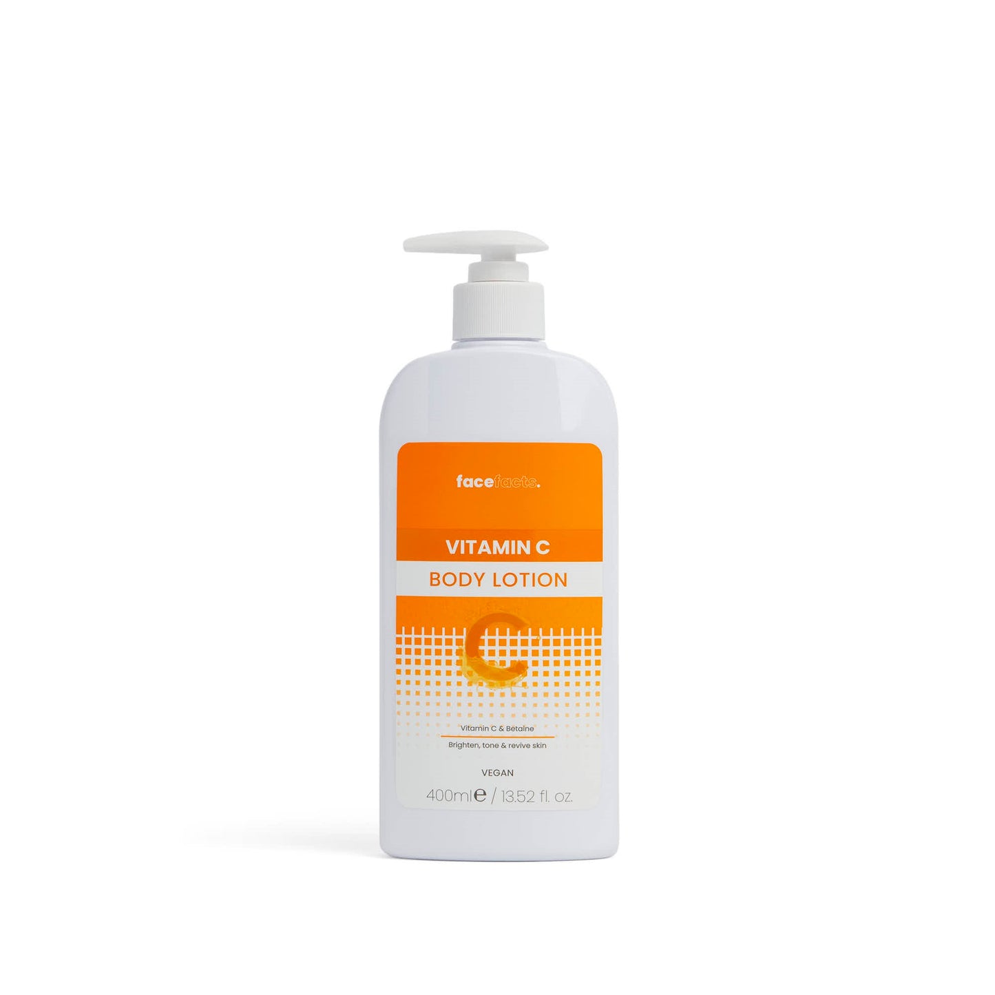 Face Facts Vitamin C Body Lotion Brighten Tone + Revive - 400ml X 2