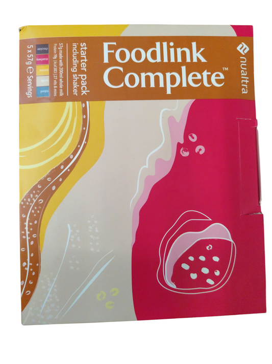 Nualtra Foodlink Complete Starter Pack Including Shaker - 5 X 57g