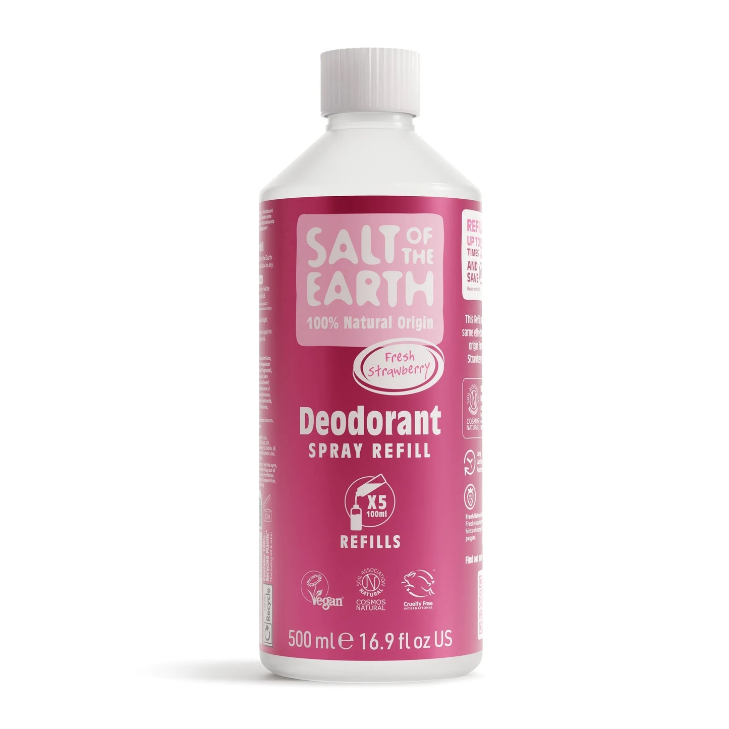 Salt of the Earth Fresh Strawberry Natural Deodorant Spray Refill - 500ML