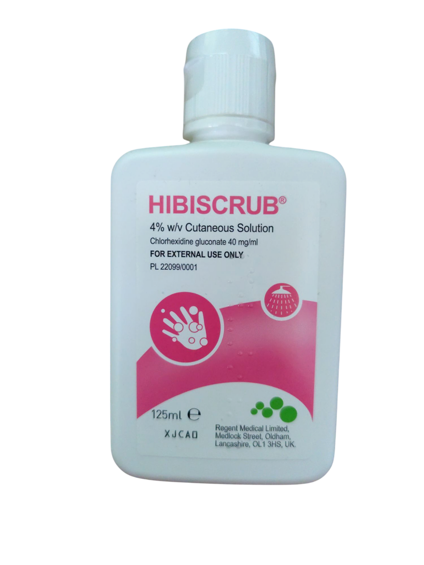 Hibiscrub Health Care Hands Body Scrub 4% Antibacterial Skin Cleanser - 125ml