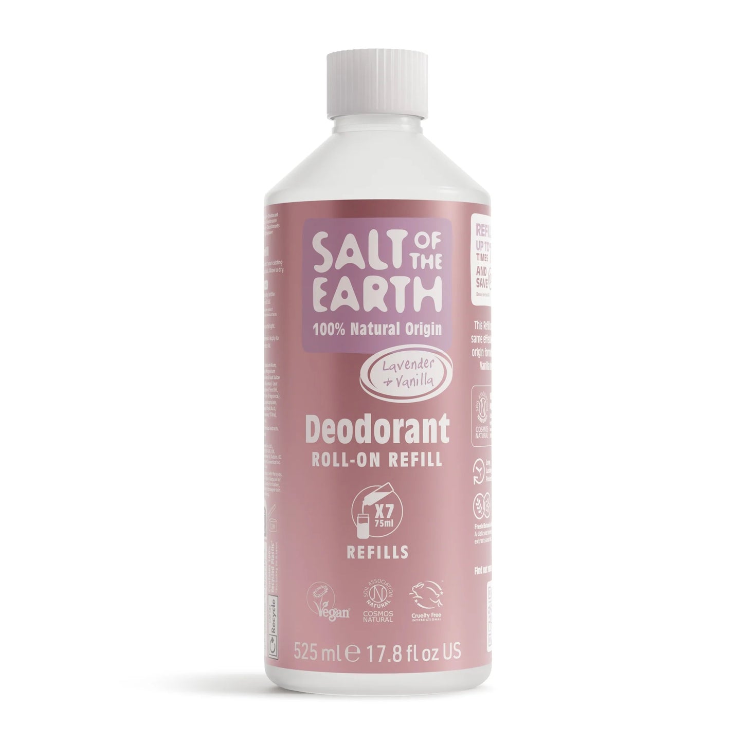 Salt Of The Earth Lavender Vanilla Roll On Natural Deodorant Refill Pouch 525ML