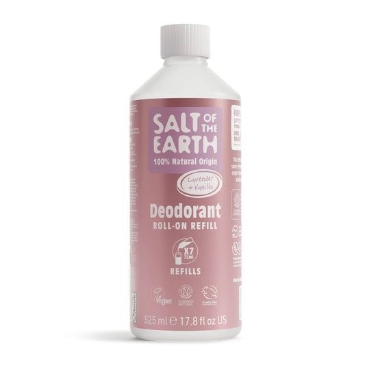 Salt Of The Earth Lavender Vanilla Roll On Natural Deodorant Refill Pouch 525ML
