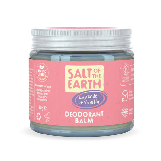 Salt of the Earth Lavender & Vanilla Natural Deodorant Balm Plastic Free - 60g