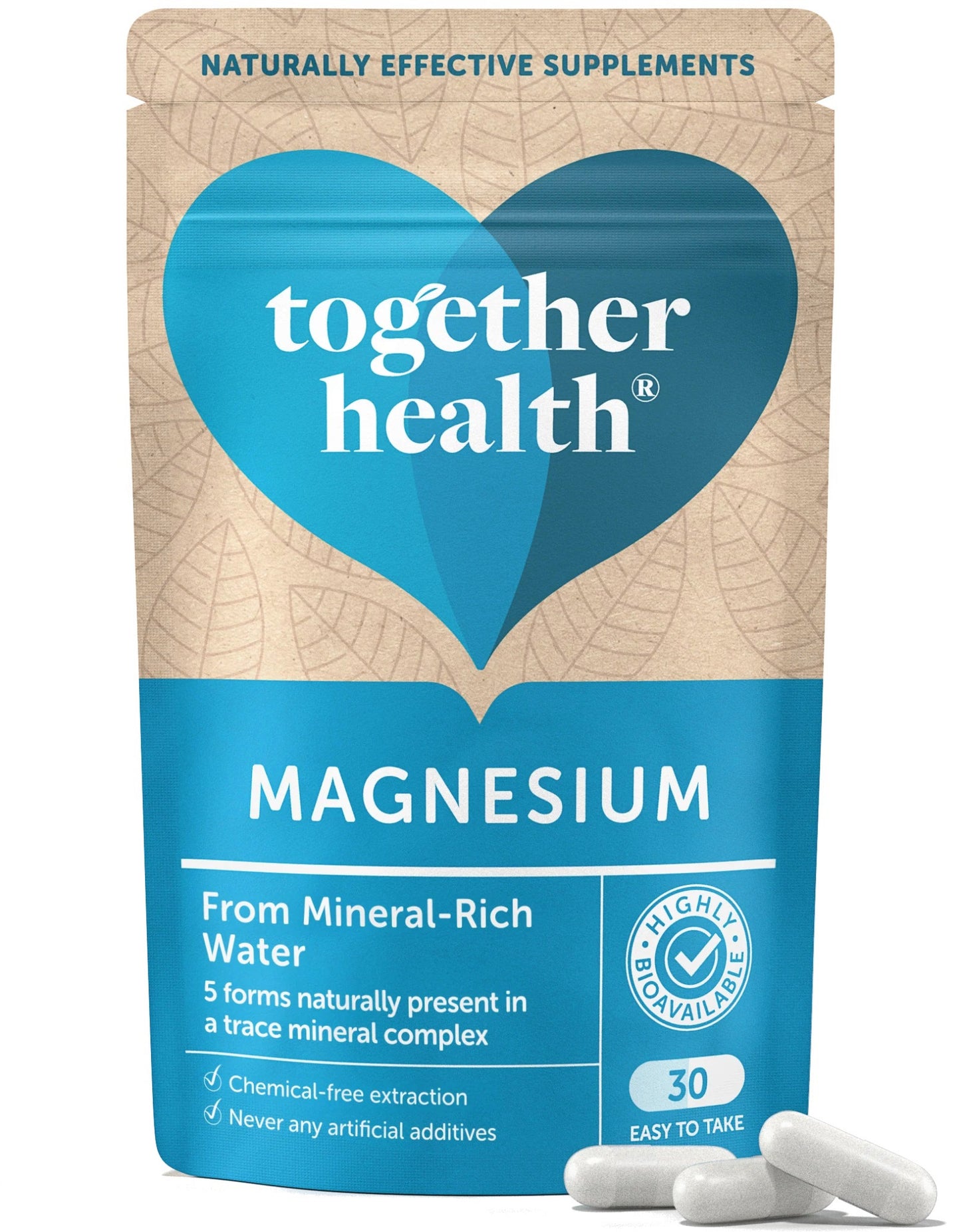 Together Health Marine Magnesium From Mineral Rich Water Vegan - 30 Capsules