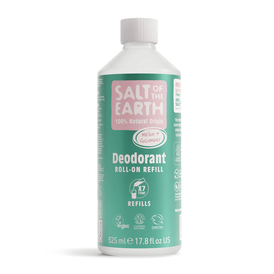Salt of the Earth Melon & Cucumber Roll-On Natural Deodorant Refill - 525ML