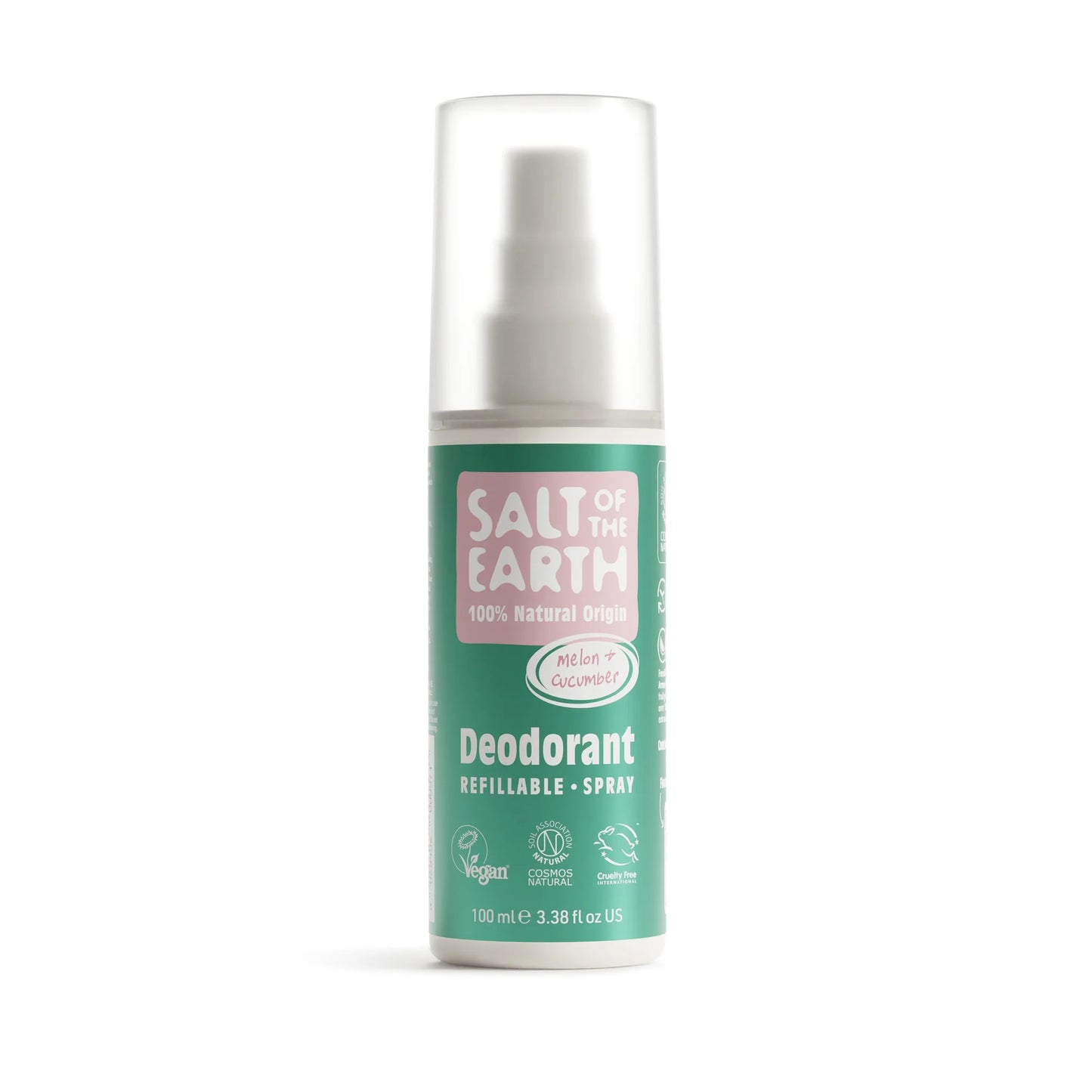 Salt of the Earth Melon & Cucumber Natural Deodorant Refillable Spray - 100ML
