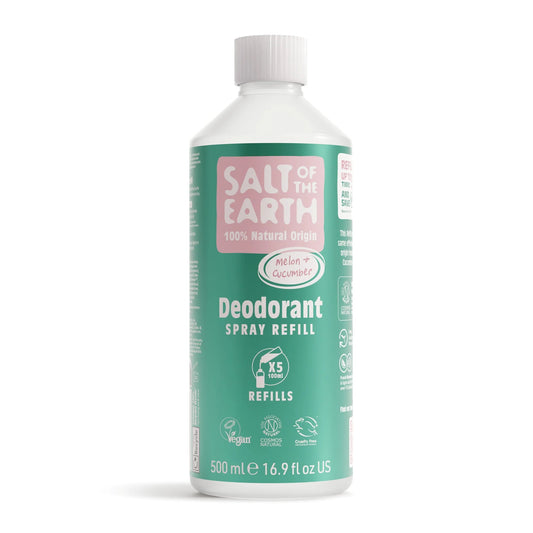 Salt of the Earth Melon & Cucumber Natural Deodorant Spray Refill - 500ML