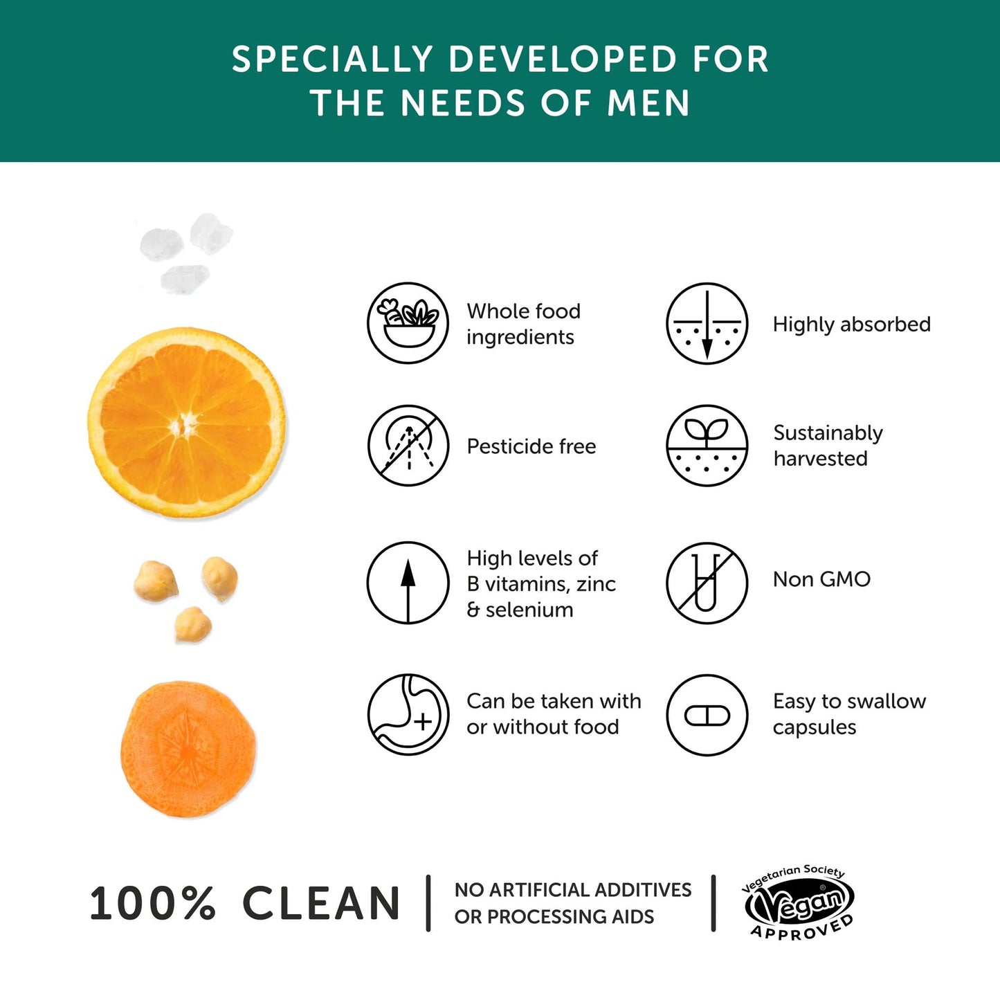 Together Health Men's Multi Wholefood Multivitamin Natural - 30 Capsules