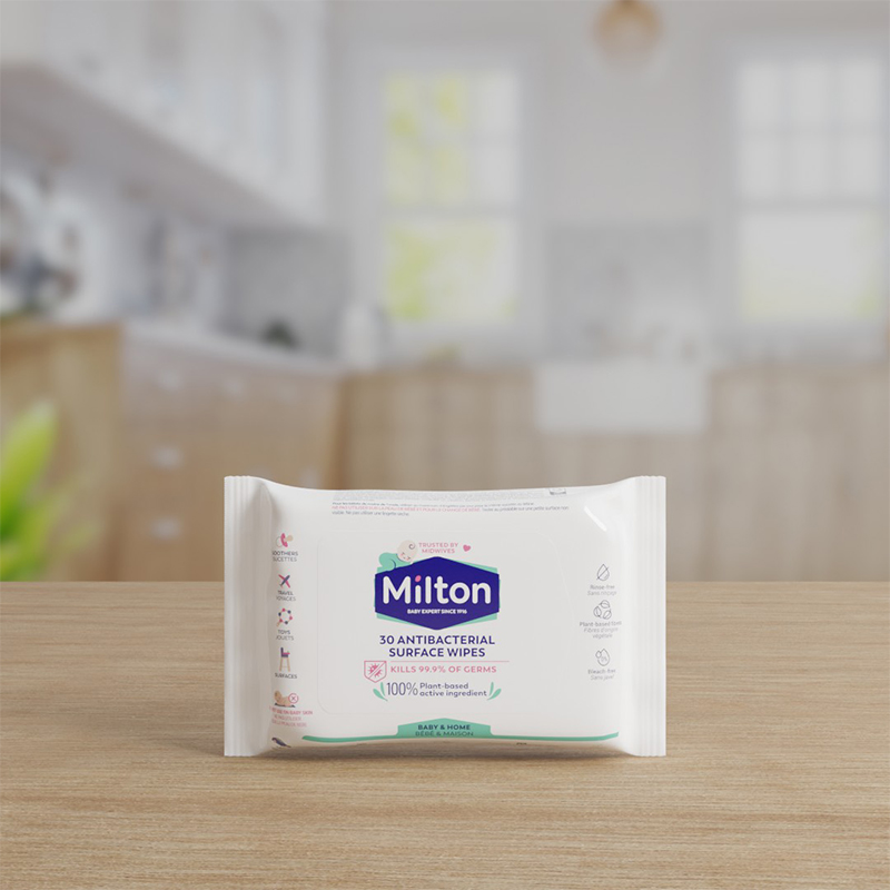 Milton Antibacterial Surface Wipes Baby & Home - 30 Wipes