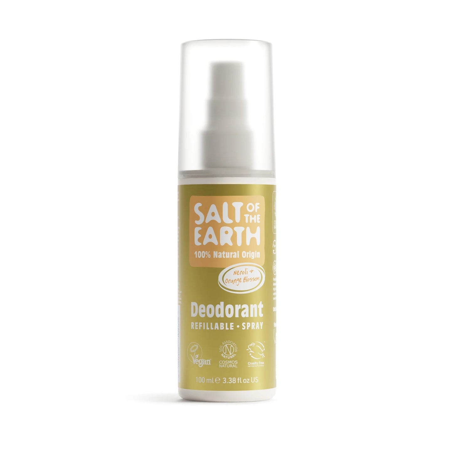 Salt Of The Earth Neroli Orange Blossom Natural Deodorant Refillable Spray 100ML