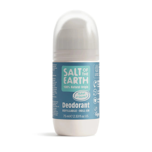Salt Of The Earth Ocean & Coconut Natural Refillable Roll-On Deodorant - 75ml