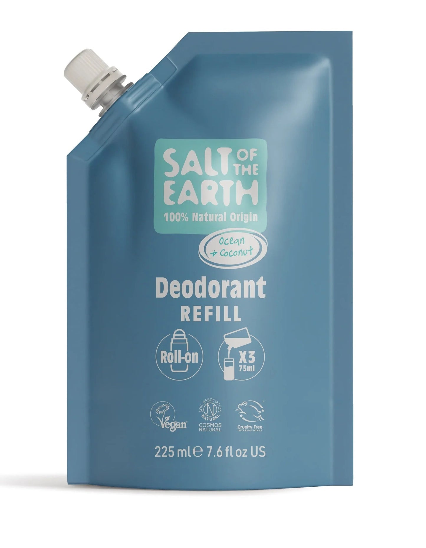 Salt Of The Earth Ocean & Coconut Roll-On Deodorant Refill Pouch - 225ML