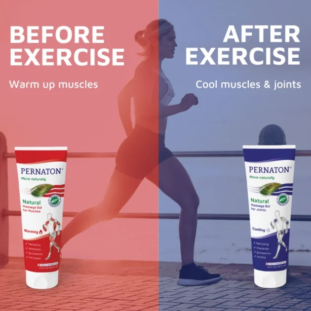 Pernaton Natural Massage Gel For Muscles Forte Warming Gel - 125ml