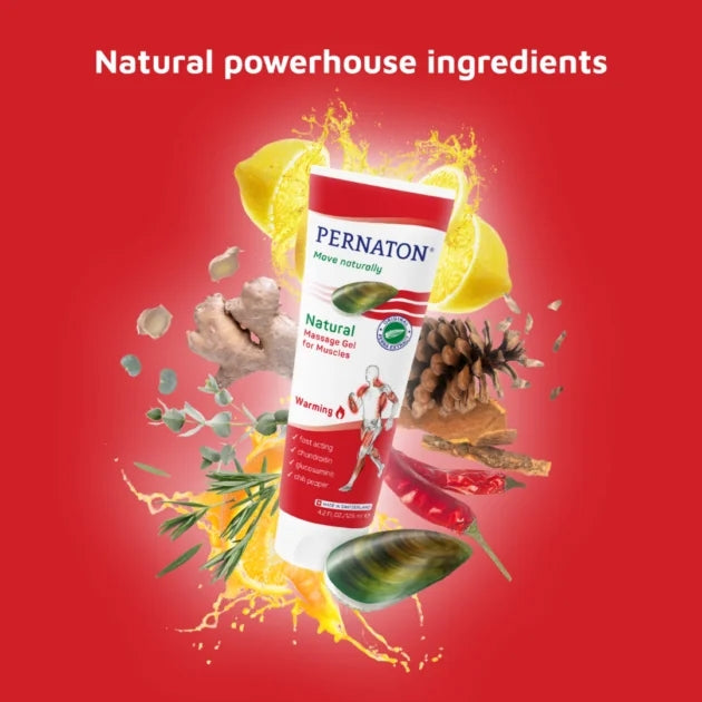 Pernaton Natural Massage Gel For Muscles Forte Warming Gel - 125ml X 2